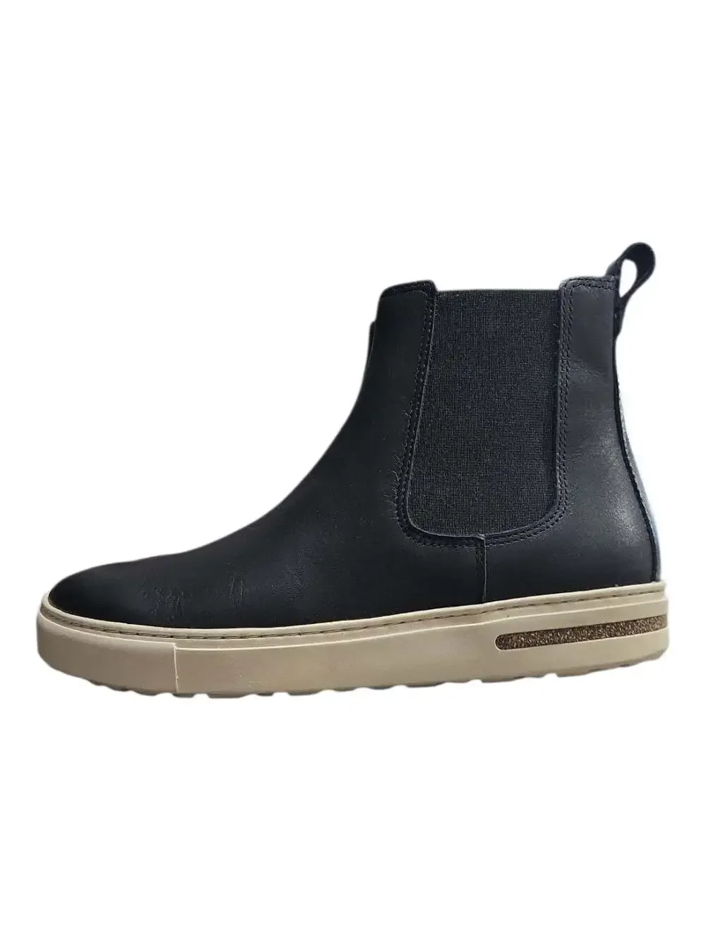 Birkenstock Bend Chelsea Boots in Black Natural Leather unisex W6 M4